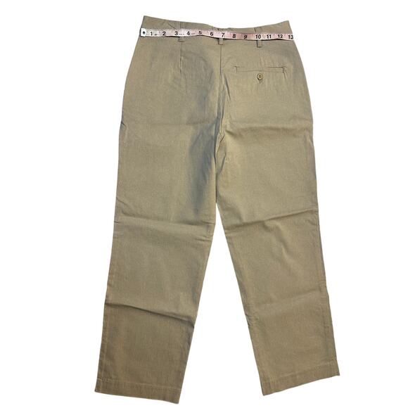 Express Stretch Khaki Dress Capri Pants Size 4 | 27W 18R | Tan Business Casual - Picture 5 of 7